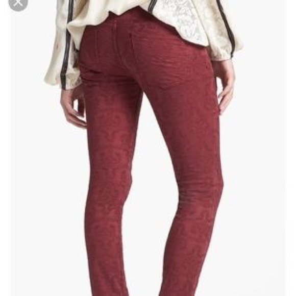 Free People Denim - Free people maroon jeans